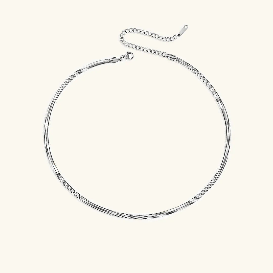[Royal Vicky]Elizabeth Gold Herringbone Necklace