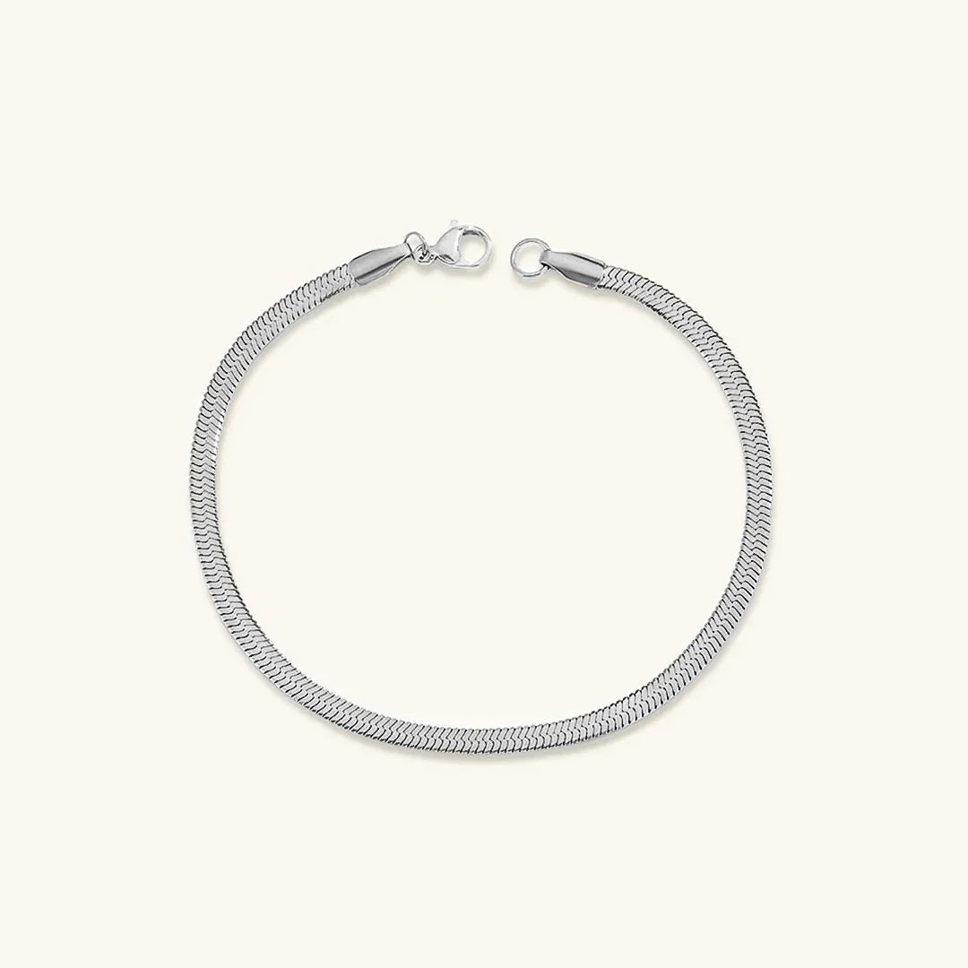 [Royal Vicky]Vida Gold Herringbone Bracelet