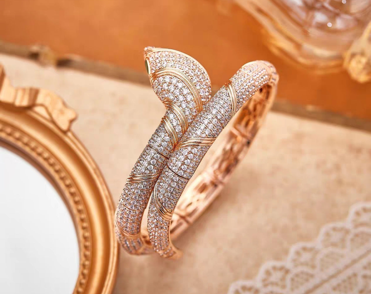 [Vicky  ]HAUTE COUTURE GOLD SERPENTI BRACELET