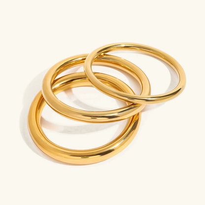[Royal Vicky]Lina Smooth Gold Bangle
