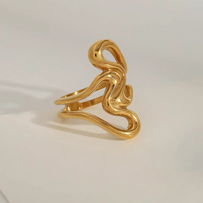 [Royal Vicky]Corina Abstract Gold Ring