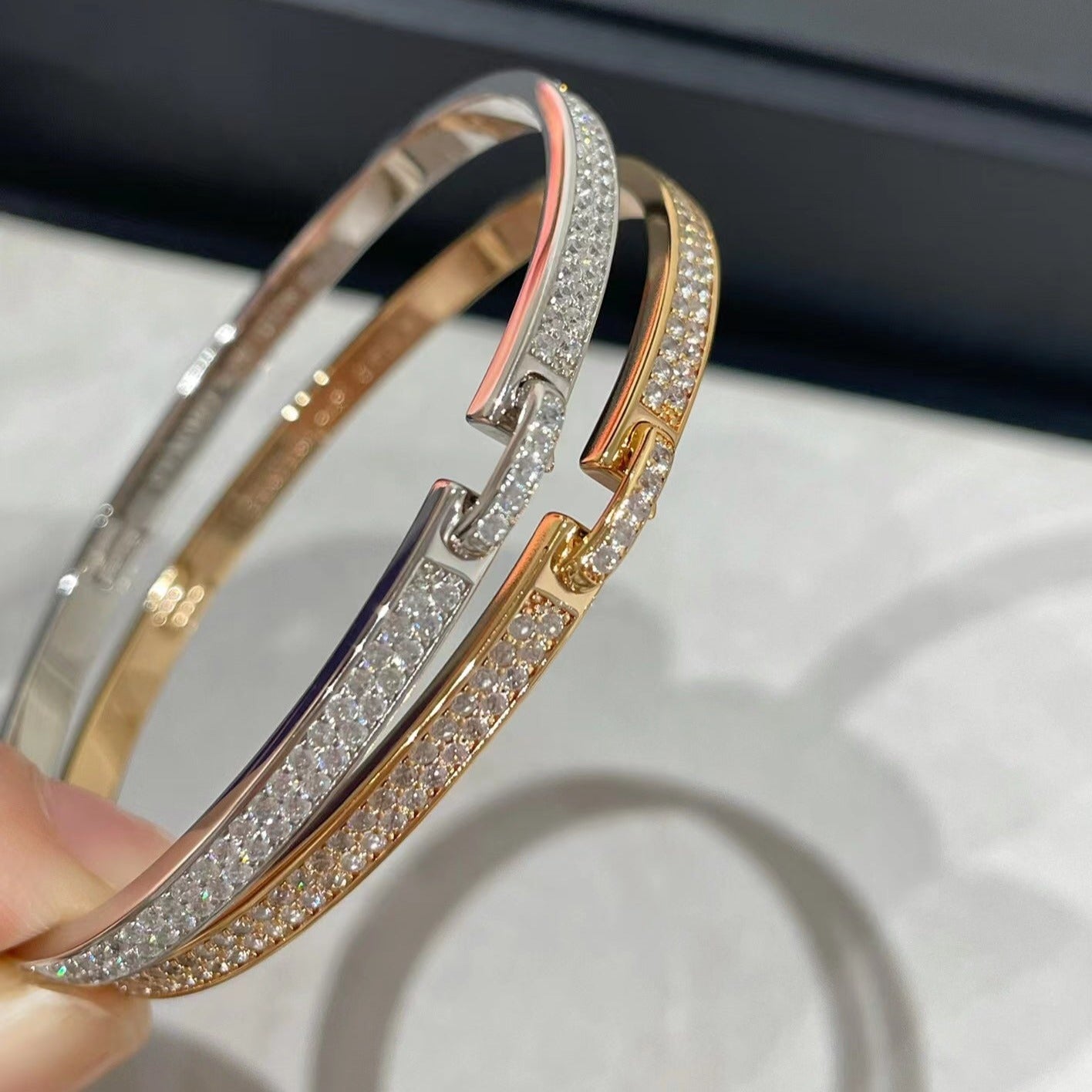 [Vicky]LIENS VIDENCE DIAMANT-ARMBAND
