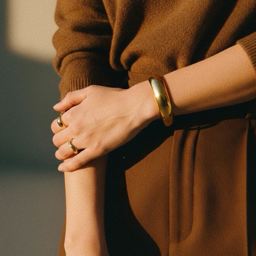 [Royal Vicky]Lunaria Gold Wave Ring
