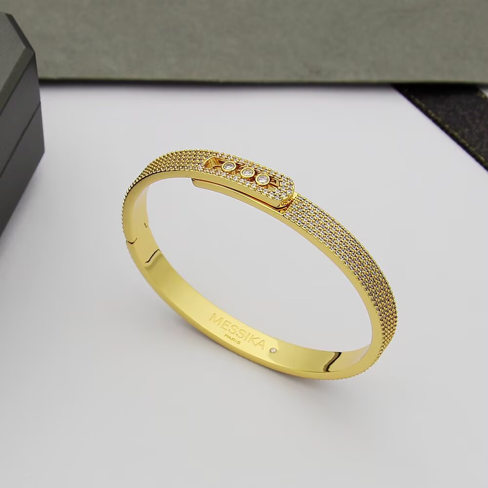 [Vicky]Move Noa Full Pavé Diamond Bangle Bracelet