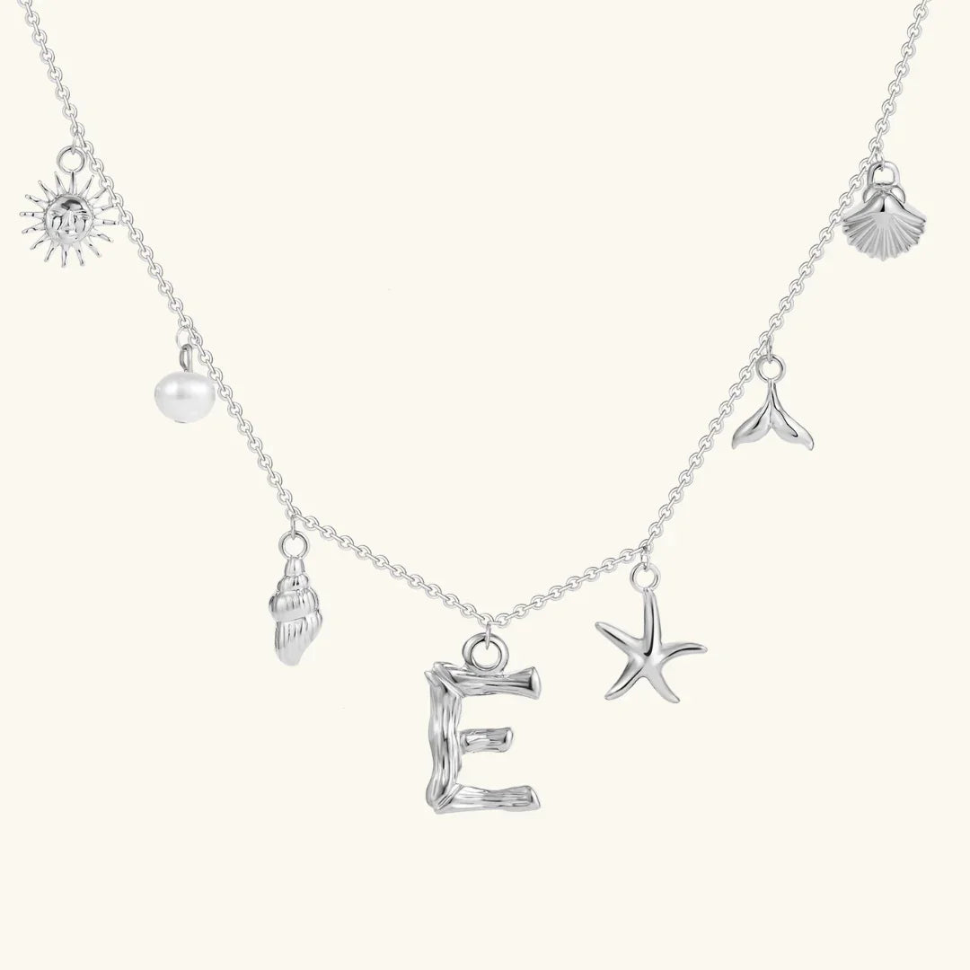 [Royal Vicky]Avaria Ocean Initial Necklace