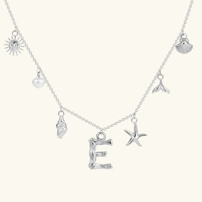 [Royal Vicky]Avaria Ocean Initial Necklace