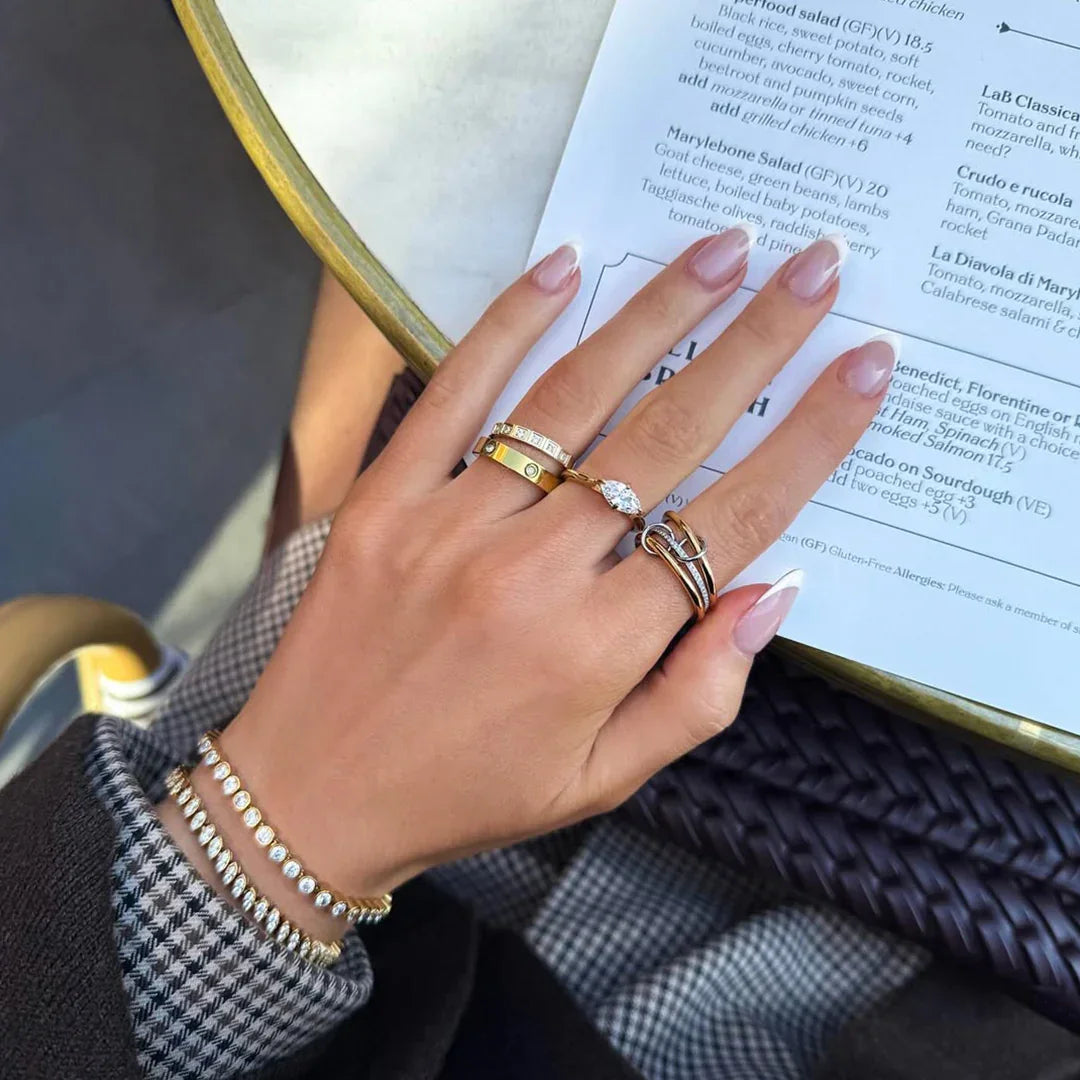 [Royal&Vicky]Chastity Diamantringstapel