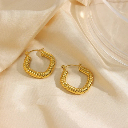 [Royal Vicky]Emani Twist Square Earrings