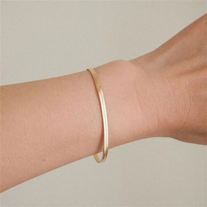 [Royal Vicky]Vida Gold Herringbone Bracelet