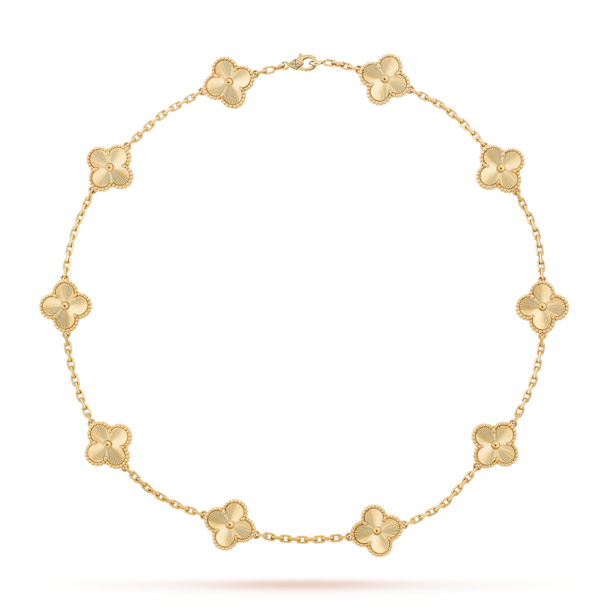 [Royal&Vicky]CLOVER 10 MOTIFS LASER NECKLACE