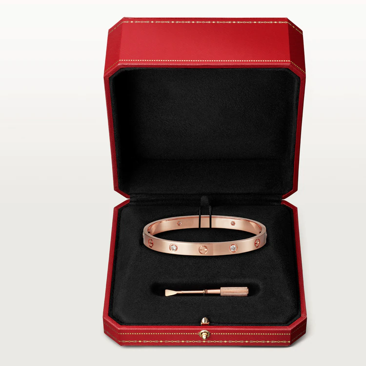 [Royal&Vicky]LOVE BRACELET 6.1MM 4 DIAMONDS