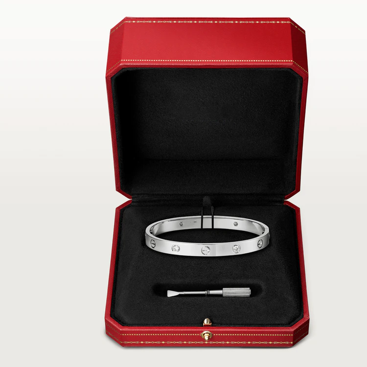 [Vicky] LIEBESARMBAND 6,1 MM 4 DIAMANTEN 