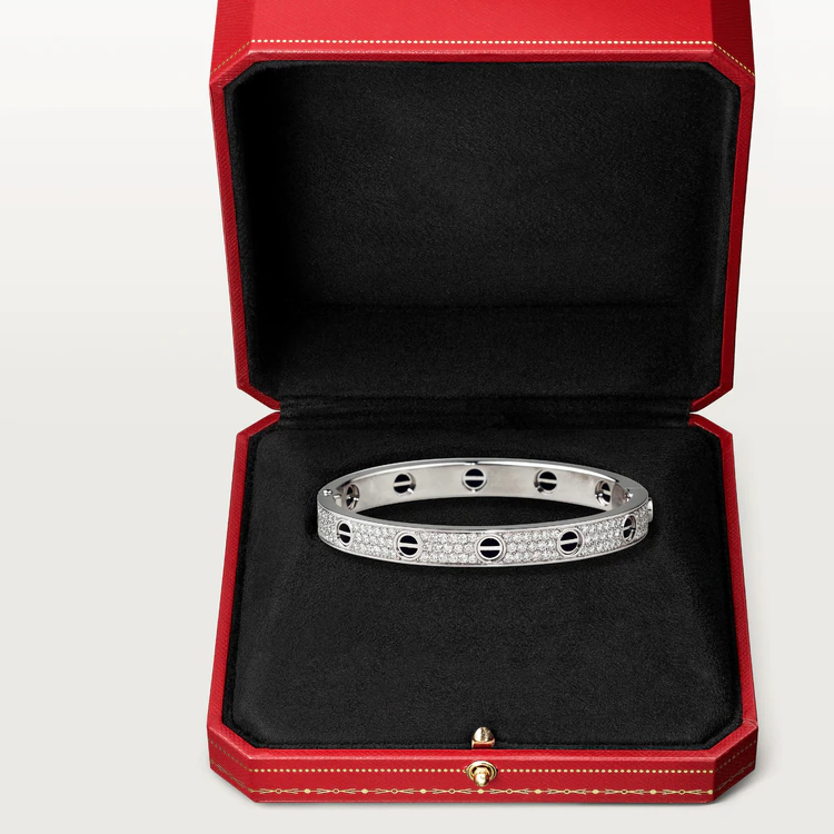 [Royal&Vicky]LOVE BRACELET 6.1MM DIAMOND-PAVED CERAMIC