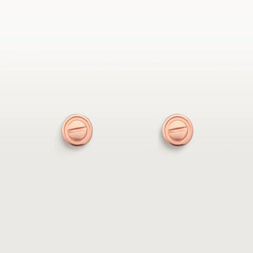 [Royal&Vicky]LOVE EARRINGS PINK GOLD 10MM