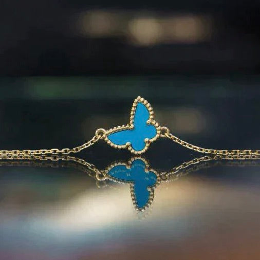 [Vicky]BUTTERFLY TURQUOISE BUTTERFLY BRACELET