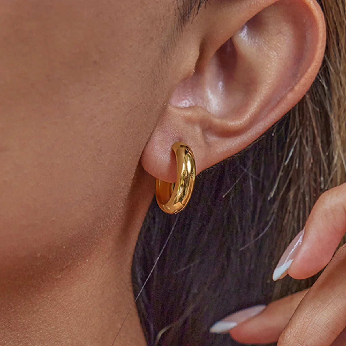 [Royal Vicky]Clarabelle Staple Gold Hoops Bundle