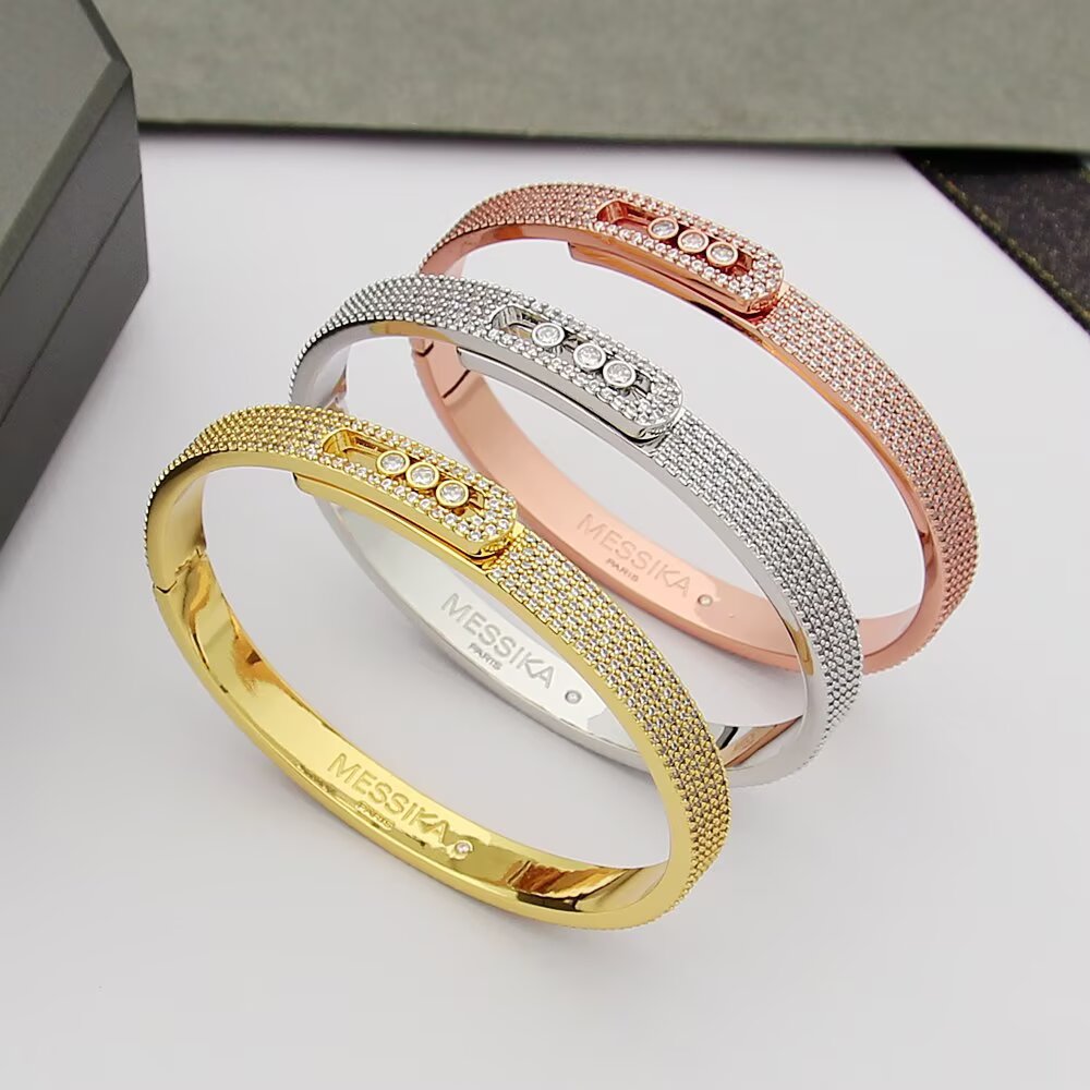 [Vicky]Move Noa Full Pavé Diamond Bangle Bracelet
