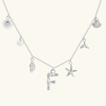 [Royal Vicky]Avaria Ocean Initial Necklace