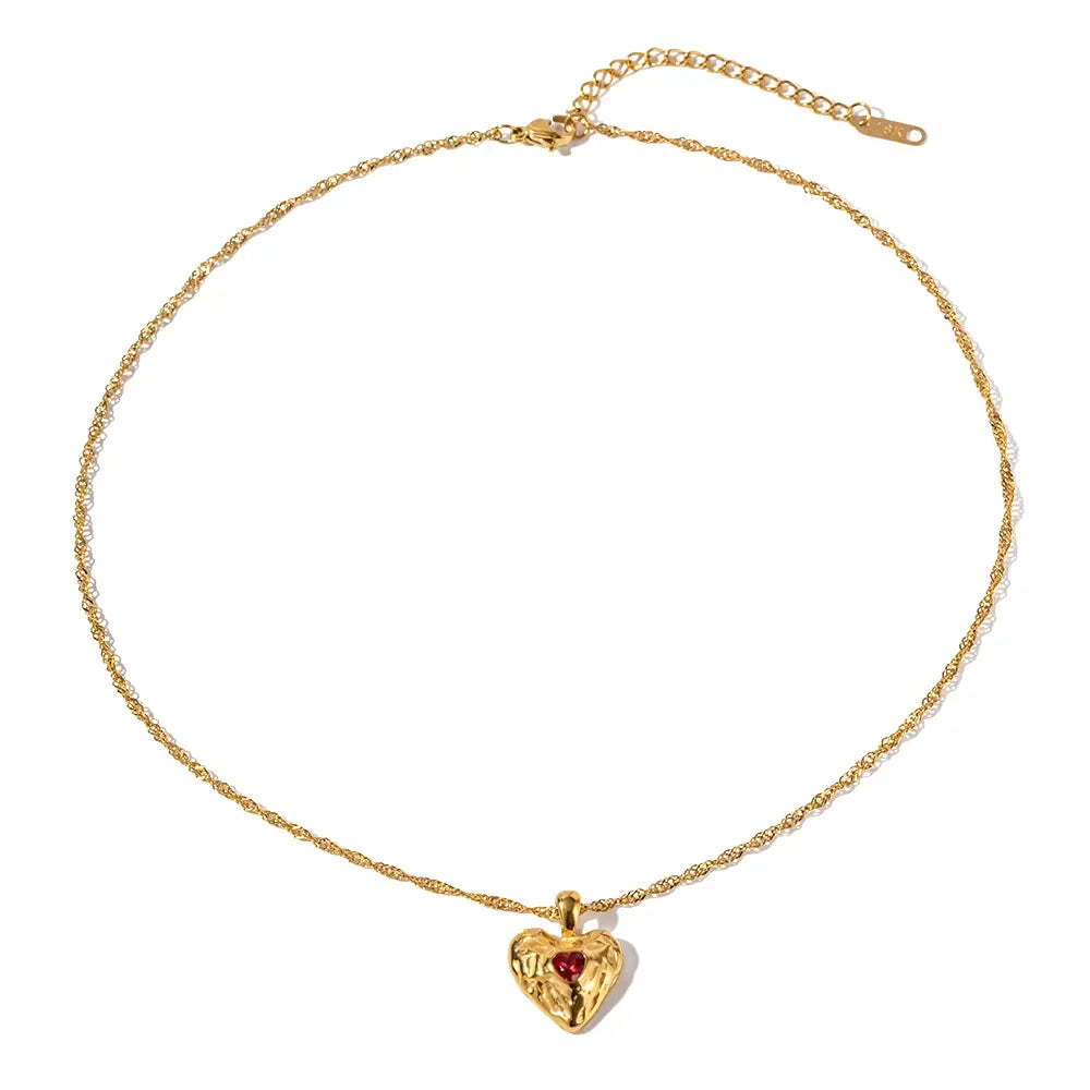 [Royal Vicky]Vesper Gold Heart Necklace
