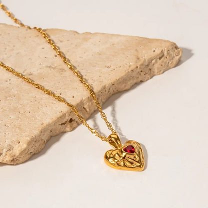 [Royal Vicky]Vesper Gold Heart Necklace
