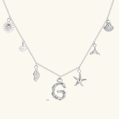[Royal Vicky]Avaria Ocean Initial Necklace