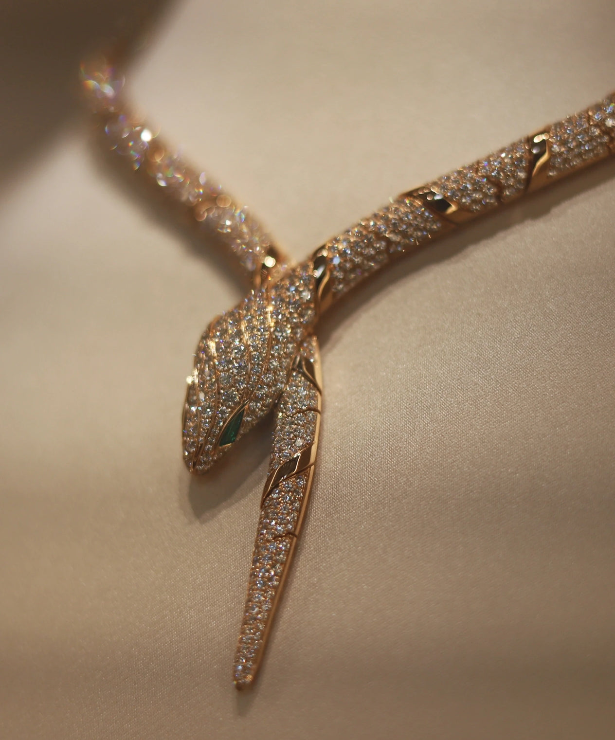[Vicky  ]HAUTE COUTURE GOLD SERPENTI NECKLACE