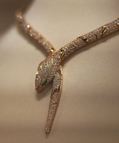 [Vicky  ]HAUTE COUTURE GOLD SERPENTI NECKLACE