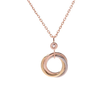 [Royal&Vicky]TRINITY SILVER GOLD PINK GOLD NECKLACE