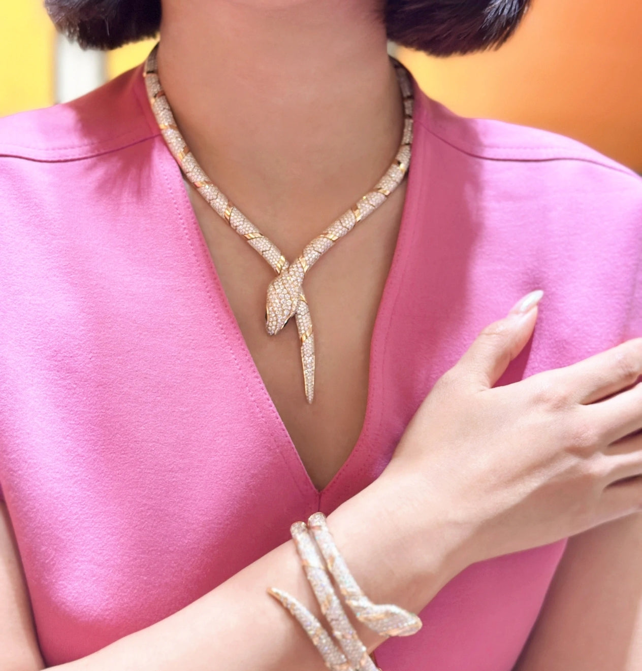 [Vicky  ]HAUTE COUTURE GOLD SERPENTI NECKLACE