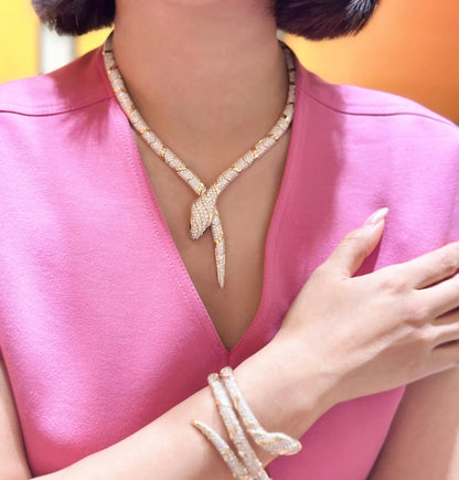 [Vicky  ]HAUTE COUTURE GOLD SERPENTI NECKLACE