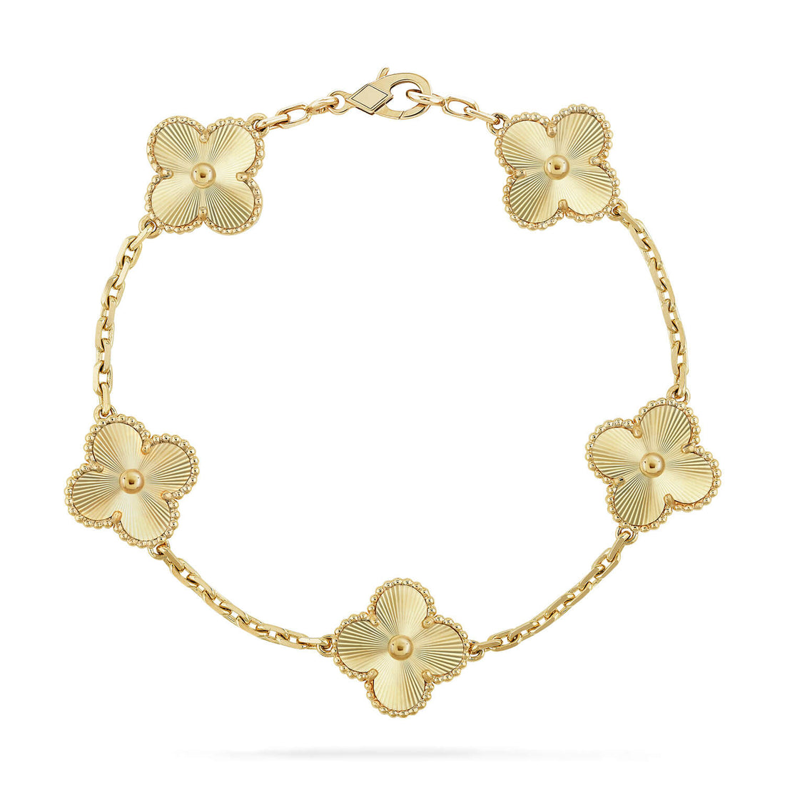 [Royal&Vicky]LUCKY CLOVER 5-MOTIF BRACELET - LASER COLLECTION