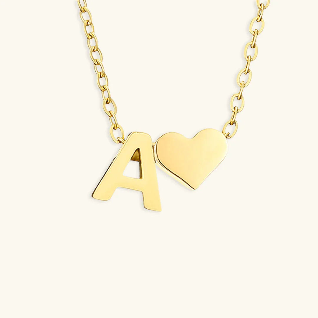 [Royal Vicky]Ria Initial Letter Gold Necklace