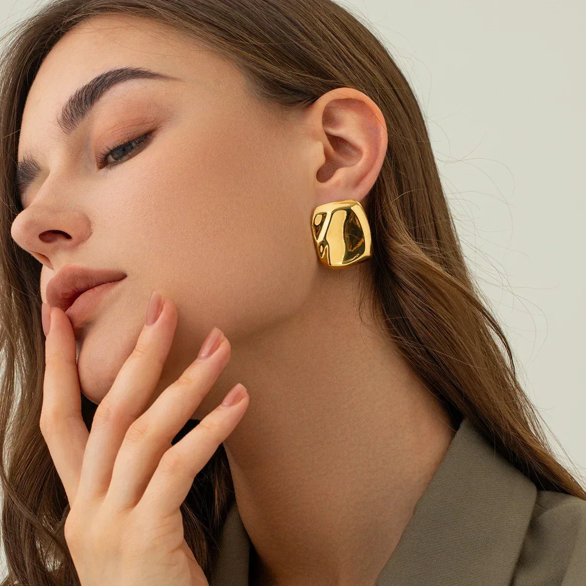 [Royal&Vicky]Poppy Gold Earrings