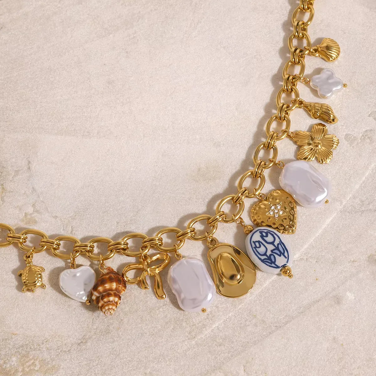 [Royal Vicky]Wavecrest Ocean-Inspired Necklace