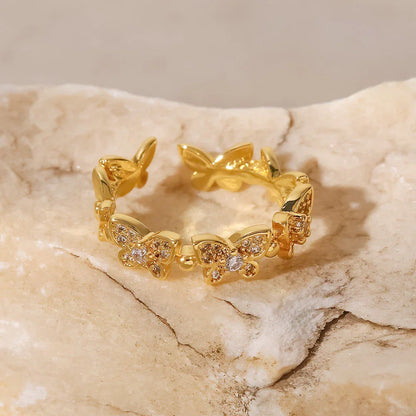 [Royal Vicky]Colleen Butterfly Gold Ring