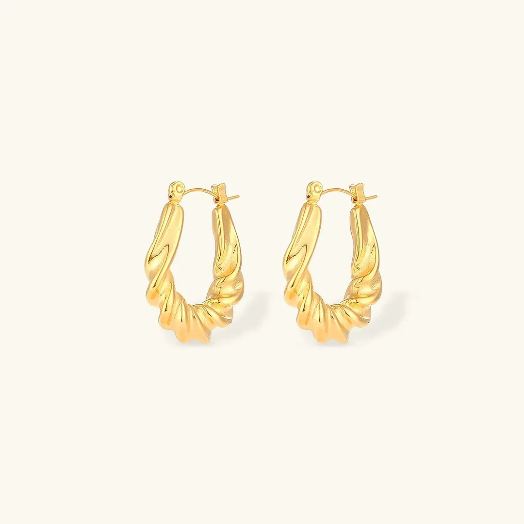 [Royal Vicky]Adaline Twist Hoop Earrings