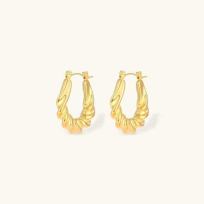 [Royal Vicky]Adaline Twist Hoop Earrings