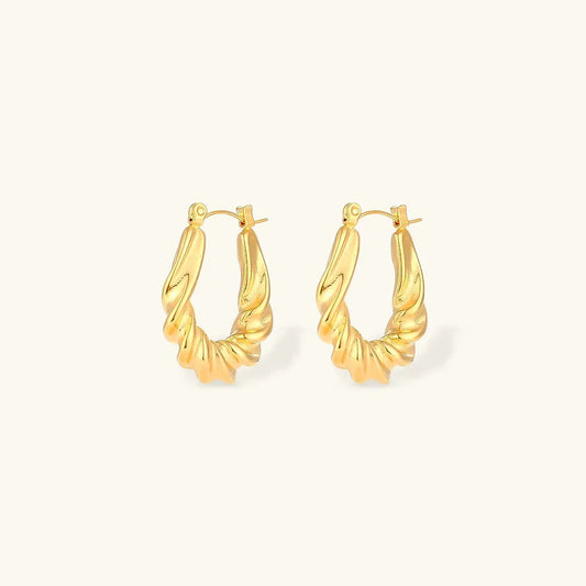 [Royal Vicky]Adaline Twist Hoop Earrings
