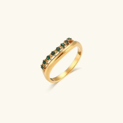 [Royal Vicky]Adeline Diamond Simulant Gold Ring