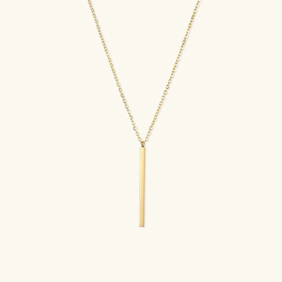 [Royal Vicky]Allison Gold Bar Necklace