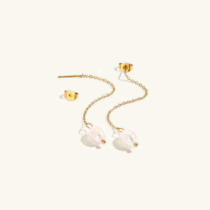 [Royal Vicky]Tessa Pearl Tassel Earrings