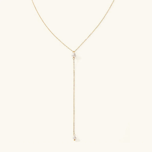 [Royal Vicky]Beatrice Pearl Tassel Necklace