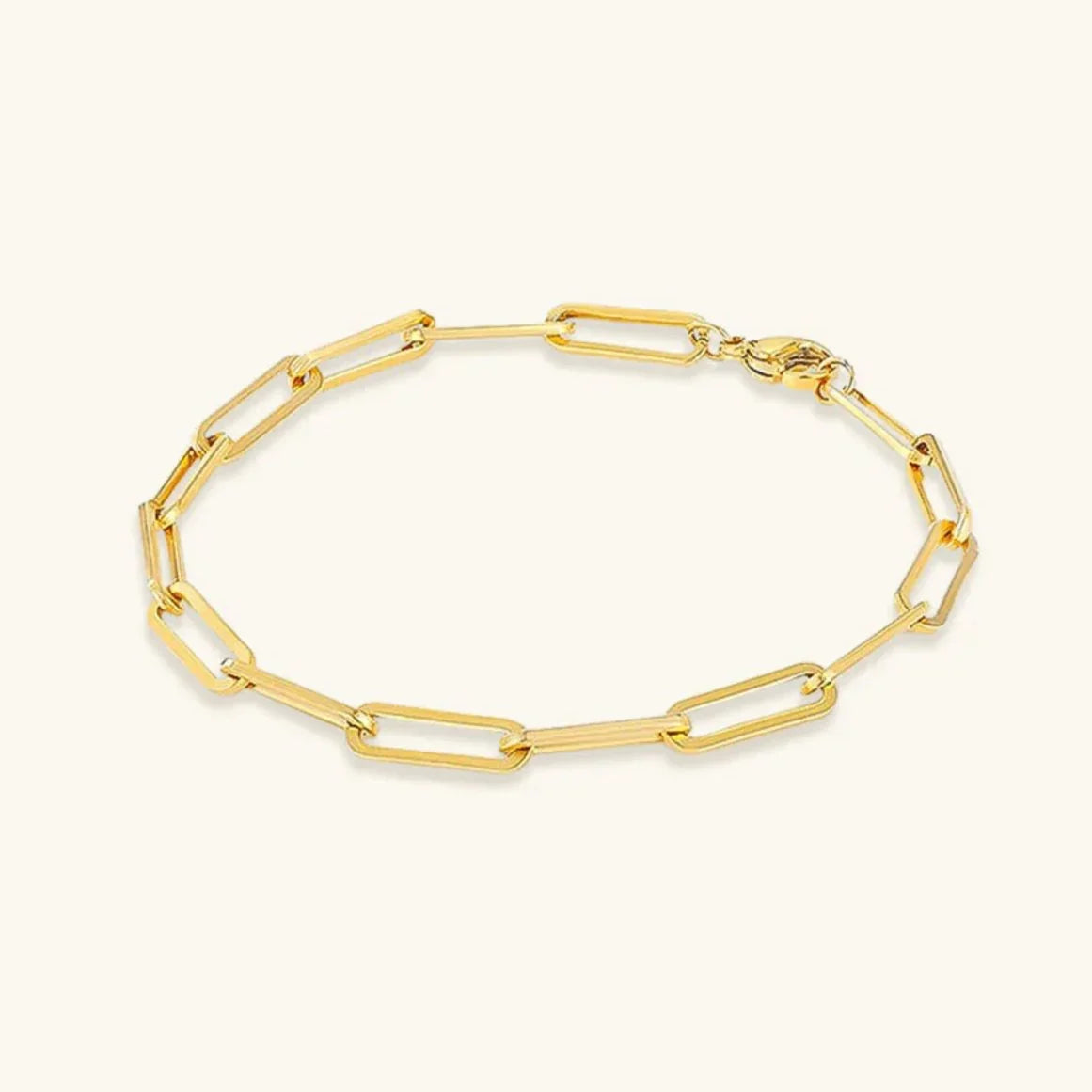 [Royal Vicky]Eloise Gold Paperclip Bracelet