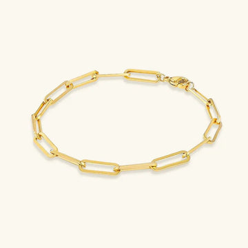 {"[Royal&Vicky]Eloise Gold Paperclip Bracelet"}