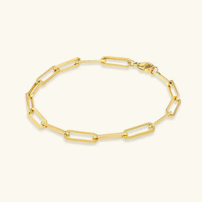 [Royal Vicky]Eloise Gold Paperclip Bracelet
