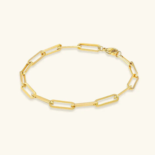 [Royal Vicky]Eloise Gold Paperclip Bracelet