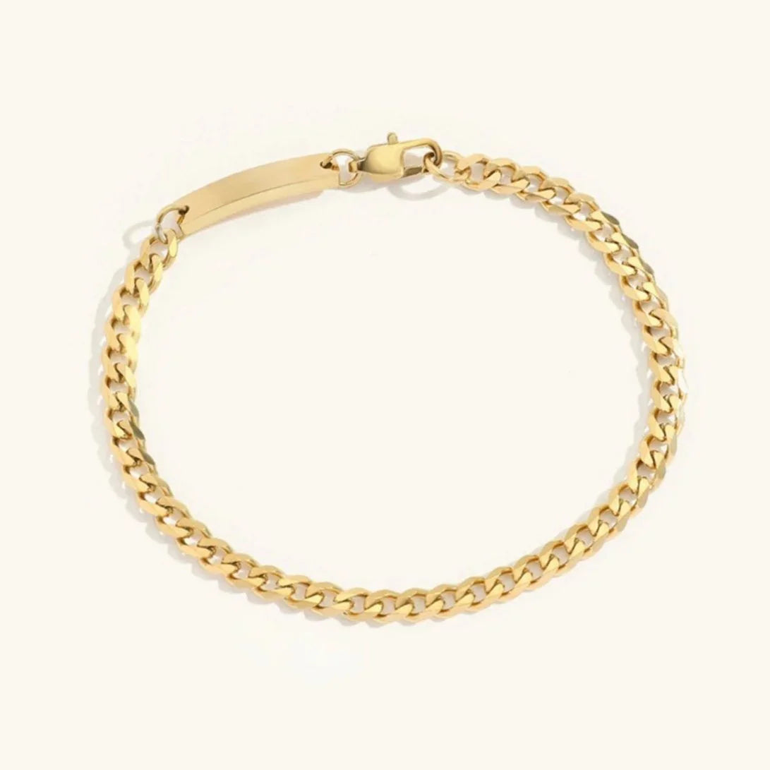 [Royal&Vicky]Rosemary Gold Chain Bracelet