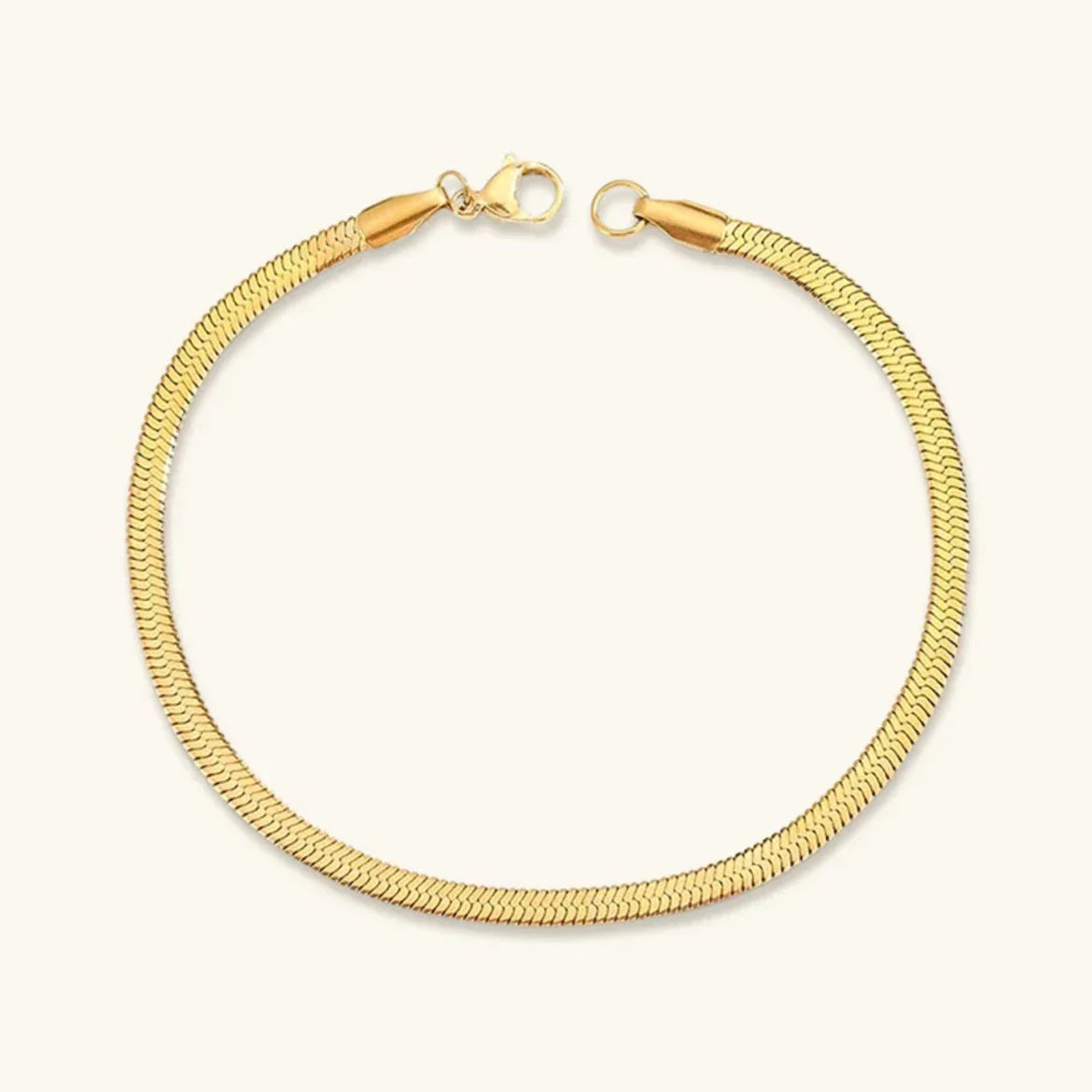 [Royal Vicky]Vida Gold Herringbone Bracelet