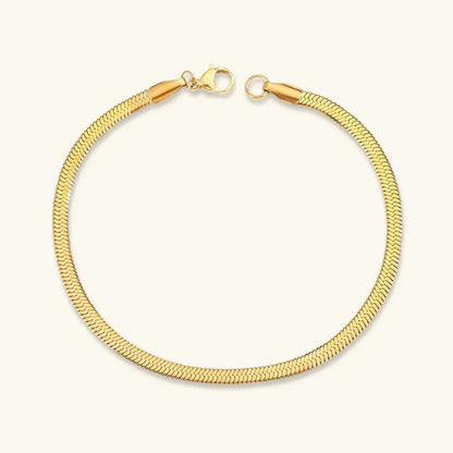 [Royal Vicky]Vida Gold Herringbone Bracelet