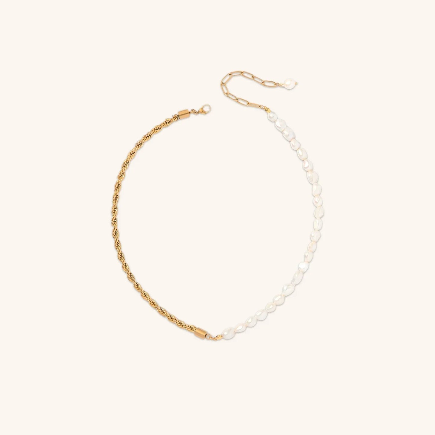 [Royal Vicky]Dualia Gold Pearl Necklace
